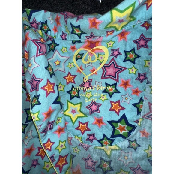 Victorias Secret Afterparty Flannel Pajama Set Pajamas Large, vintage Y2K - Picture 3 of 9